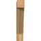 Ekena Millwork Traditional Block Rough Sawn Bracket, Western Red Cedar, 6"W x 26"D x 34"H BKT06X26X34TRA05RWR - alternate 3